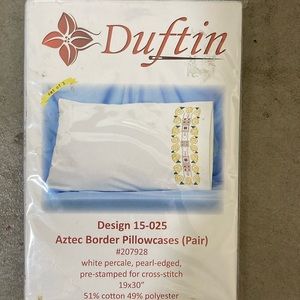 Cross stitch pillow cases